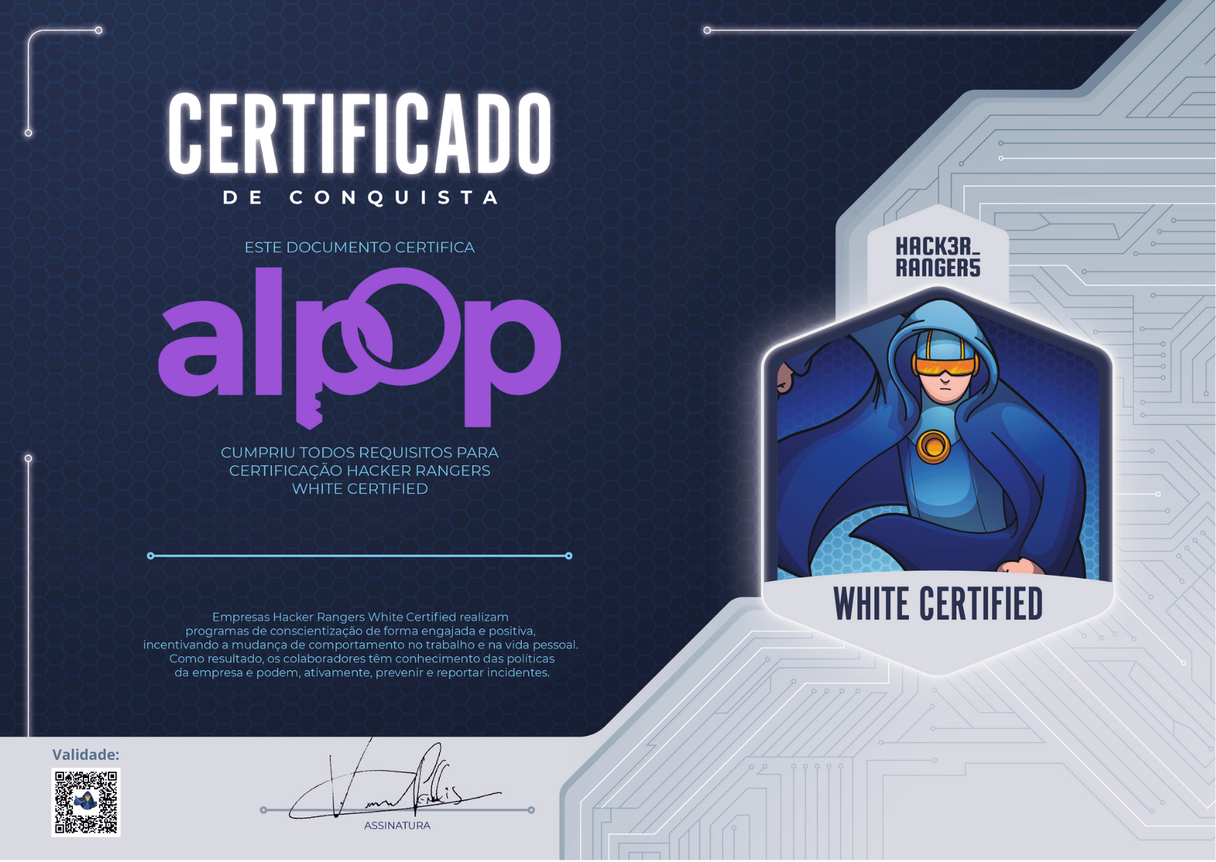 Alpop - Hacker Rangers White Certified
