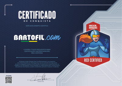 Bartofil - Hacker Rangers Red Certified