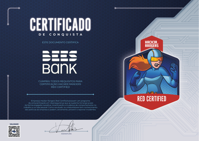 Bees Bank - Hacker Rangers Red Certified
