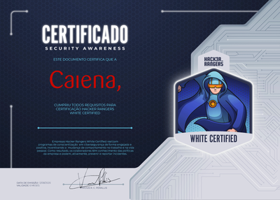 CAIENA - HACKER RANGERS WHITE CERTIFIED