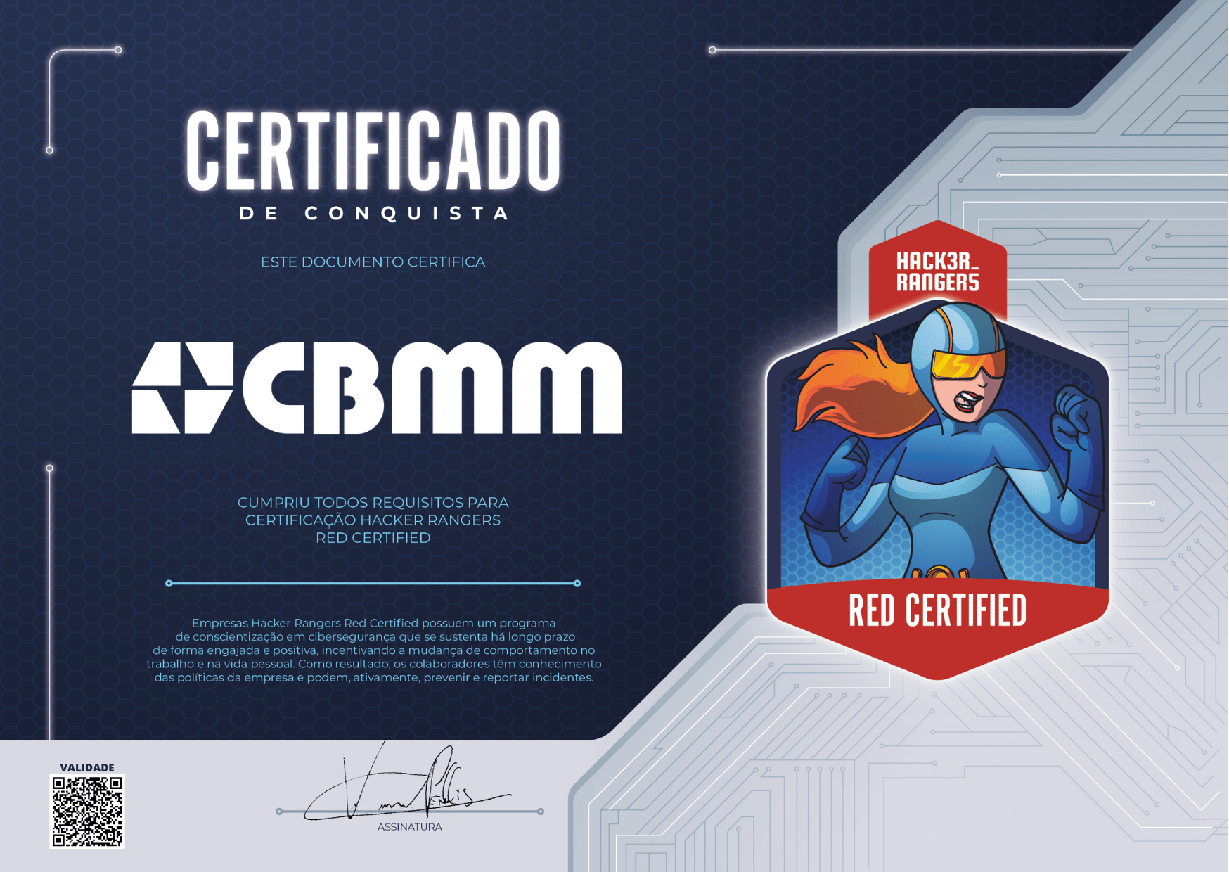 CBMM - Hacker Rangers Red Certified