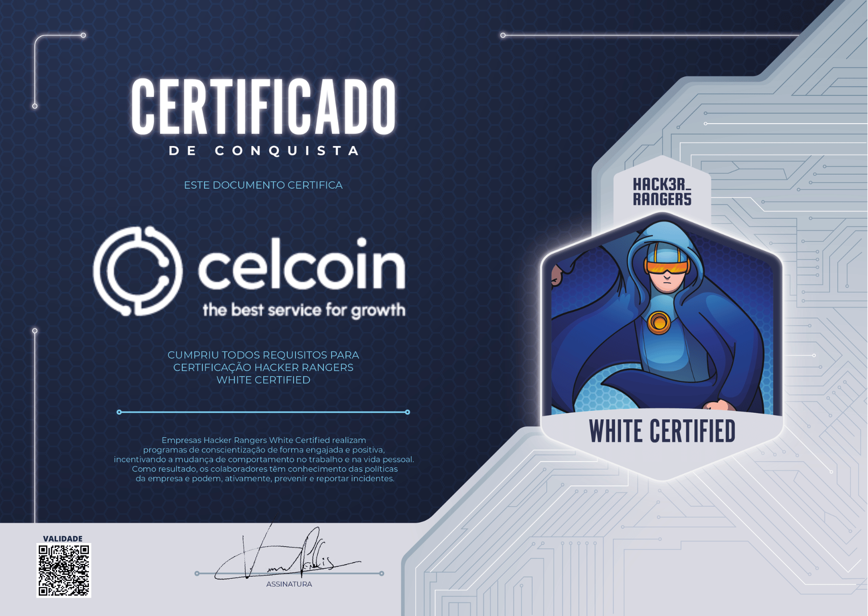 Celcoin - Hacker Rangers White Certified