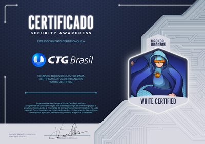 CTG Brasil - Hacker Rangers White Certified