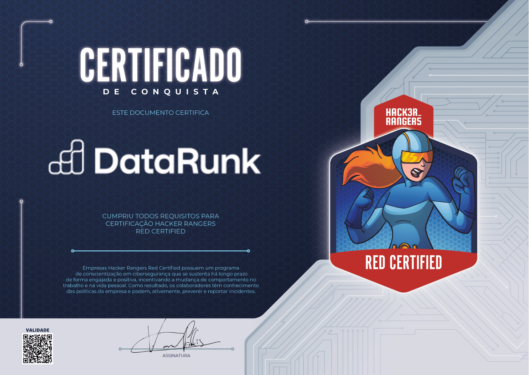 Datarunk - Hacker Rangers Red Certified