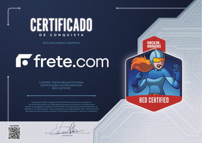 Frete - Hacker Rangers Red Certified
