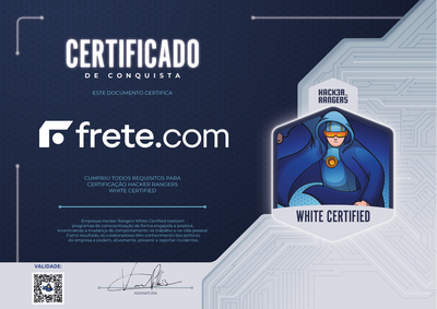 Frete - Hacker Rangers White Certified