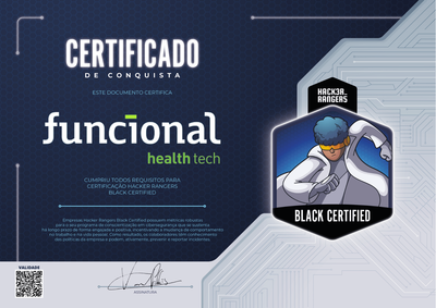 Funcional Health Tech - Hacker Rangers Black Certified
