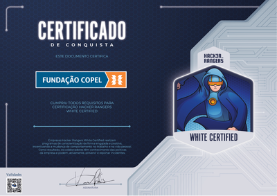 Fundação Copel - Hacker Rangers White Certified