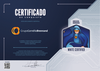 Grupo Cornélio Brennand - Hacker Rangers White Certified