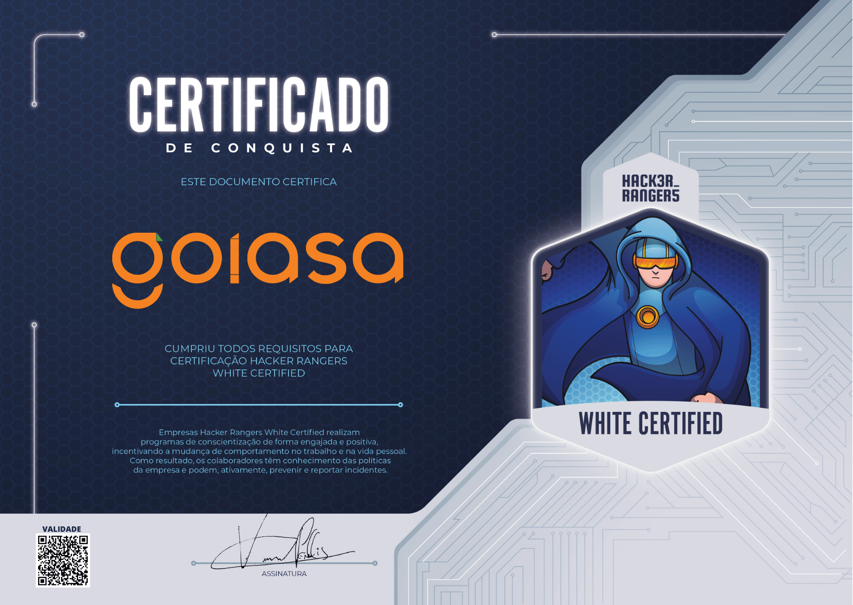 Goiasa - Hacker Rangers White Certified