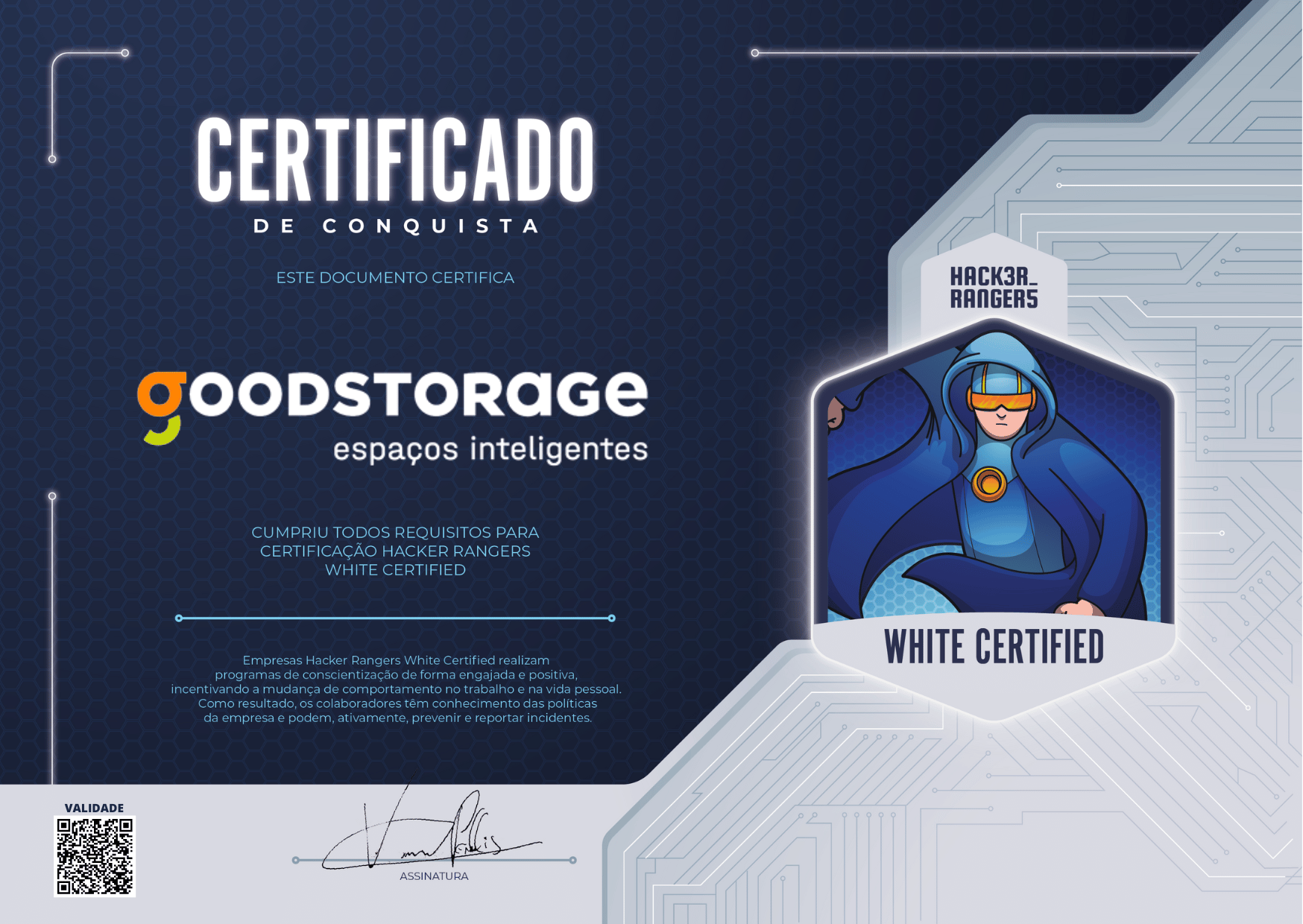 Goodstorage - Hacker Rangers White Certified