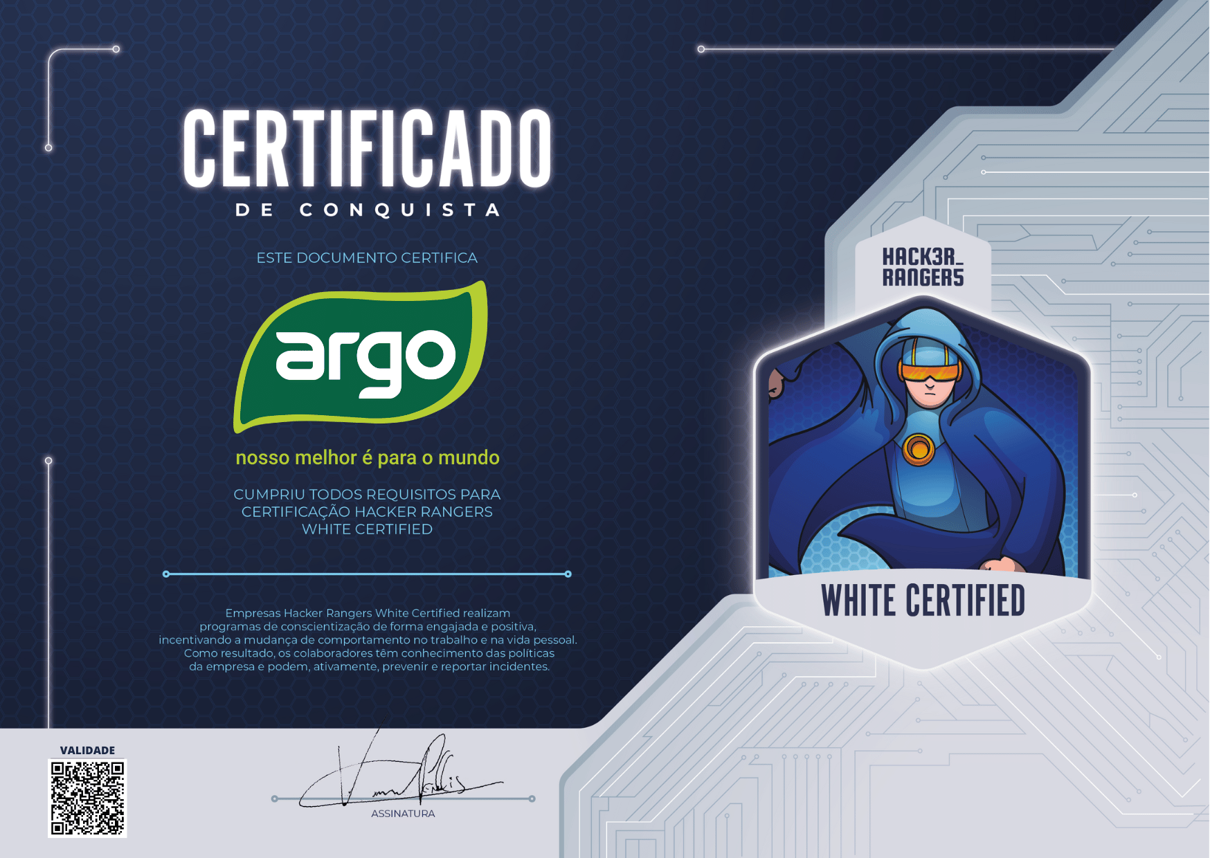 Grupo Argo - Hacker Rangers White Certified