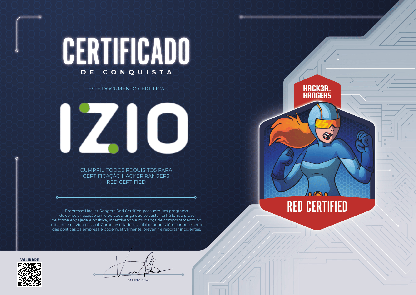 Izio - Hacker Rangers Red Certified