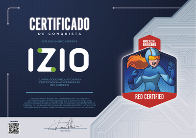 Izio - Hacker Rangers Red Certified