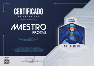 Maestro Frotas - Hacker Rangers White Certified