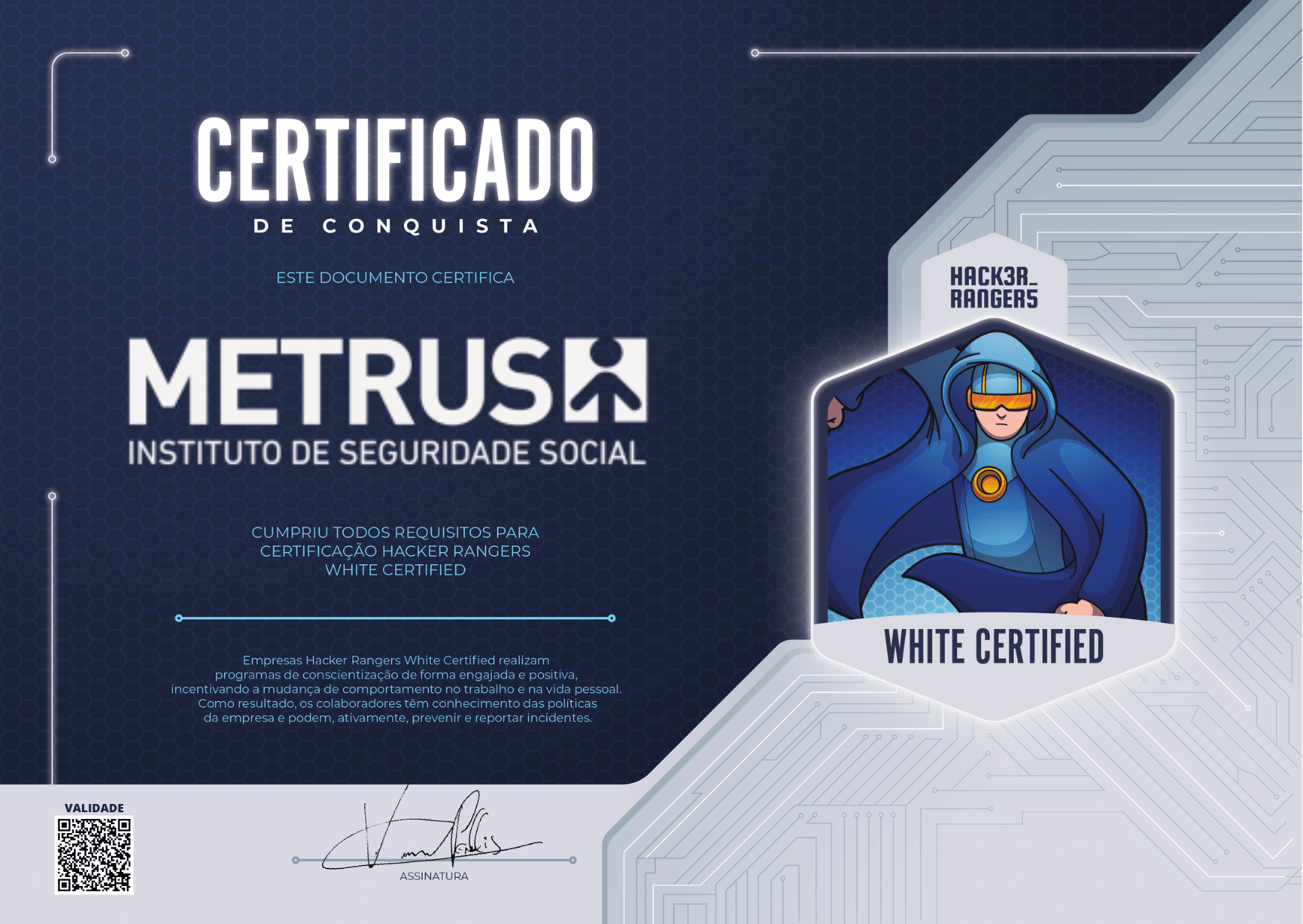 Metrus - Hacker Rangers White Certified