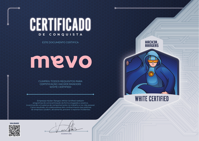 Mevo - Hacker Rangers White Certified