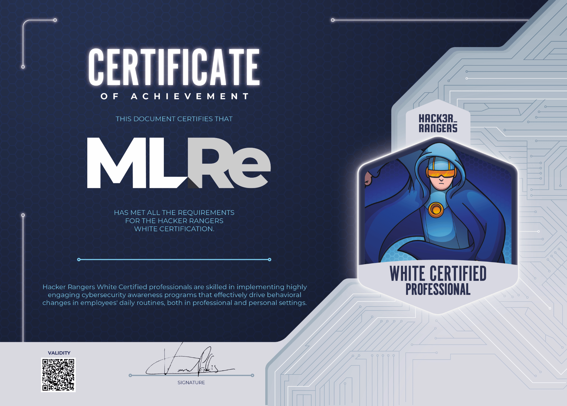 Malaysian Life Reinsurance - Hacker Rangers White Certified