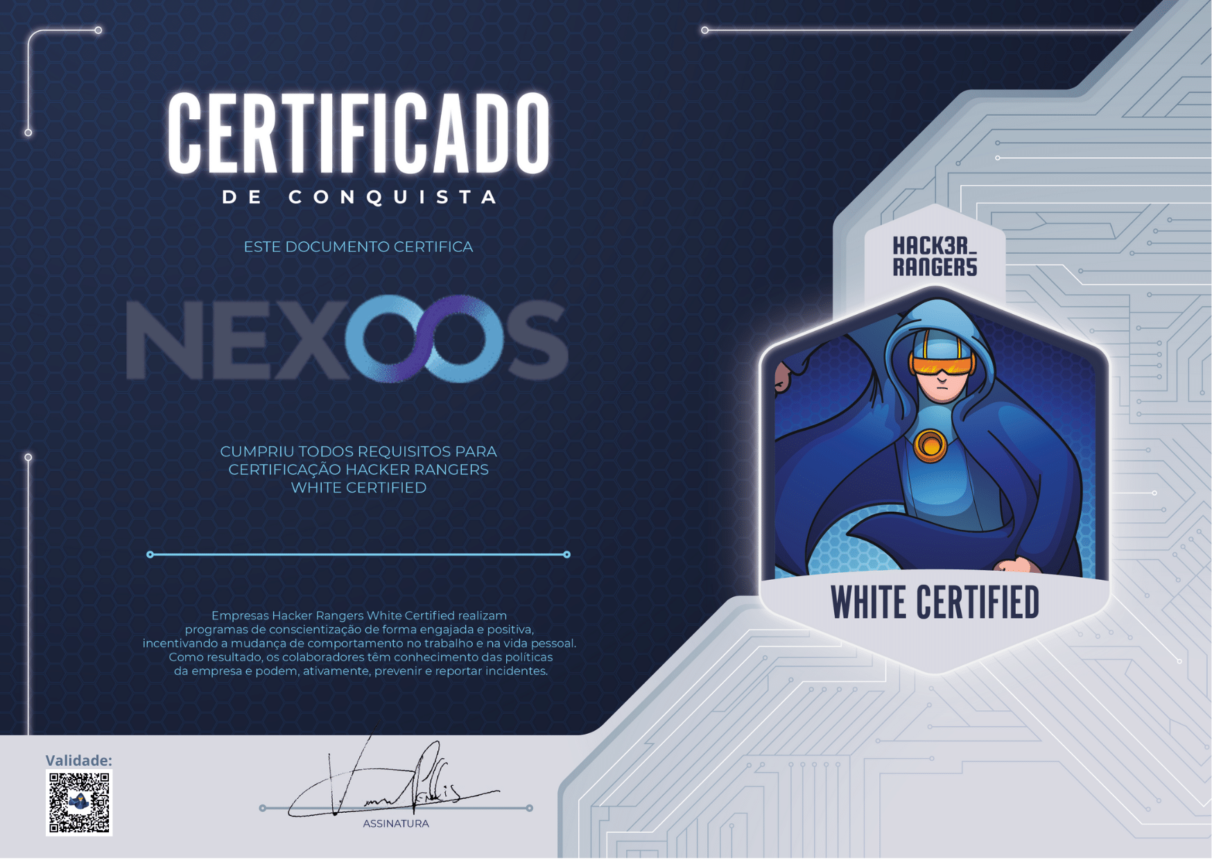 Nexoos - Hacker Rangers White Certified