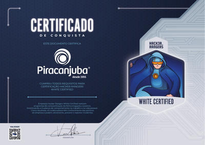 Piracanjuba - Hacker Rangers White Certified