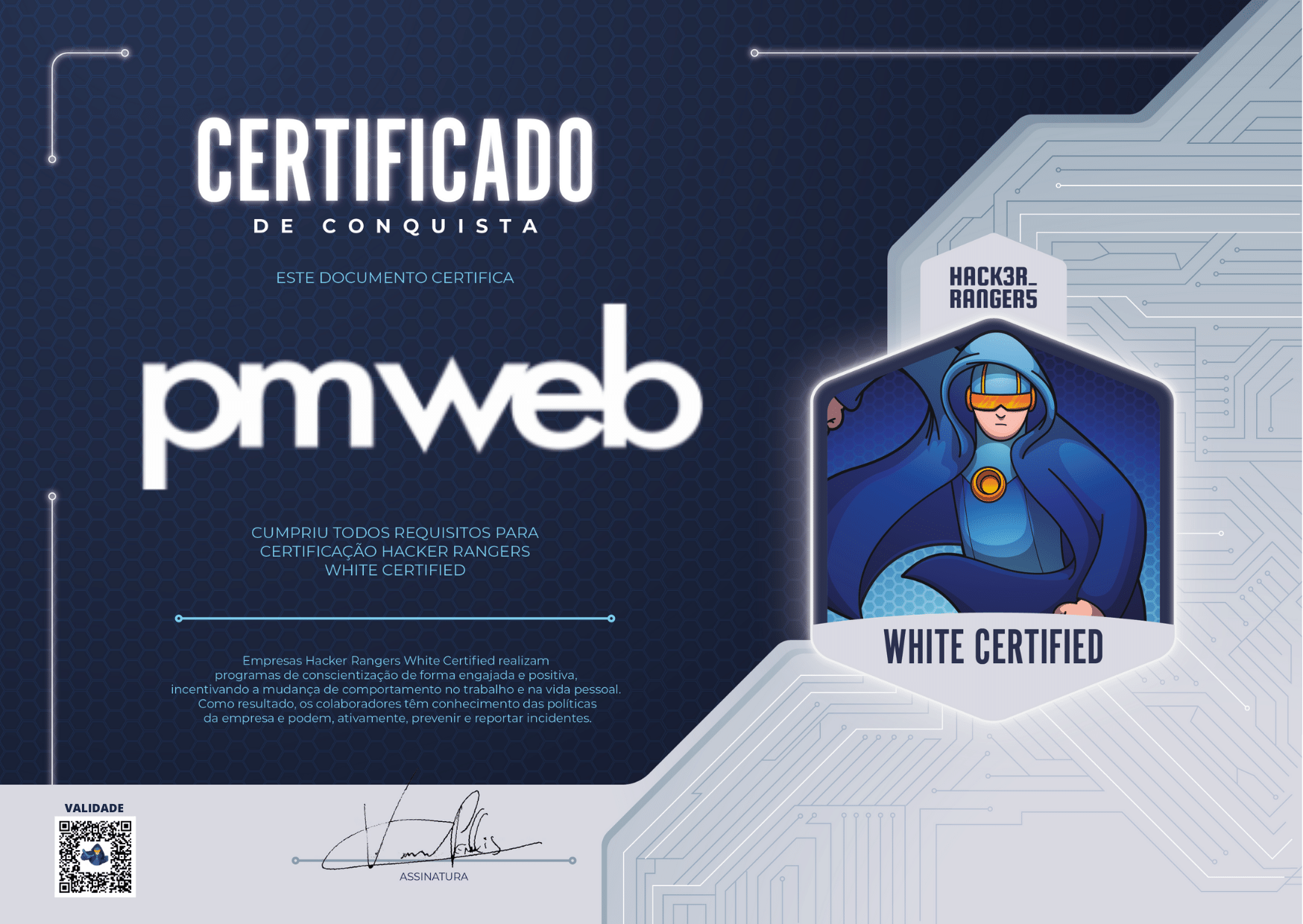 PMWEB - Hacker Rangers White Certified