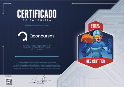 QConcursos - Hacker Rangers Red Certified