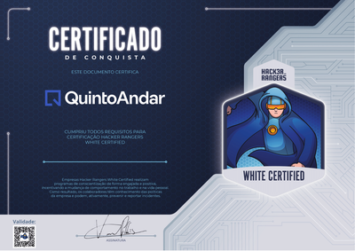 Quinto Andar - Hacker Rangers White Certified