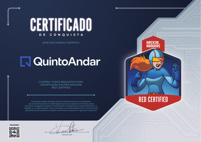 Quinto Andar - Hacker Rangers Red Certified