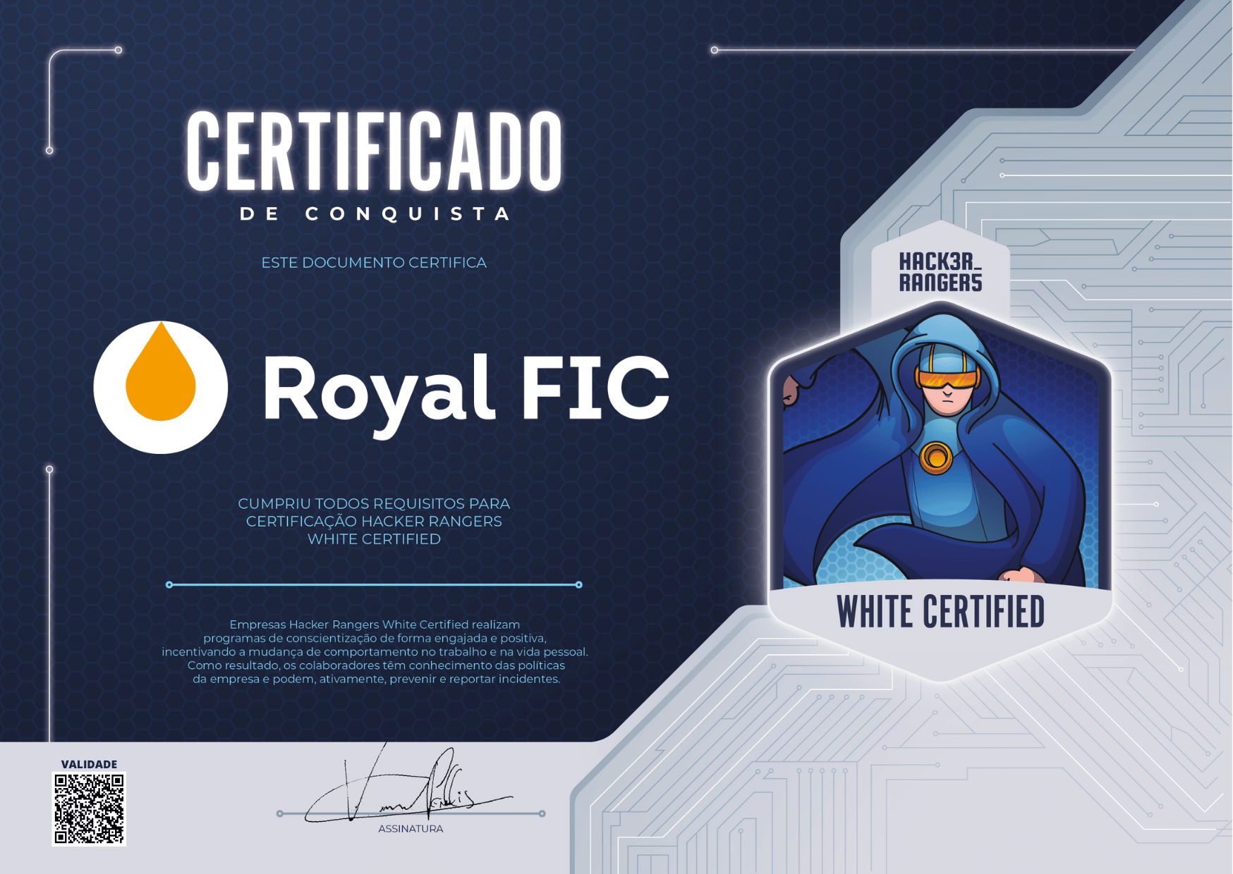 Royal FIC - Hacker Rangers White Certified
