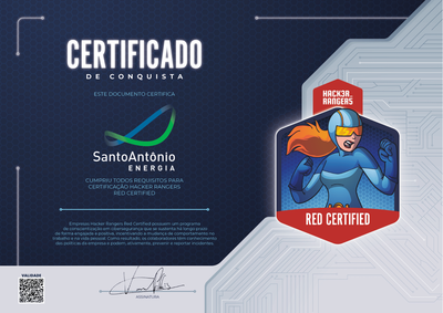 Santo Antônio Energia - Hacker Rangers Red Certified