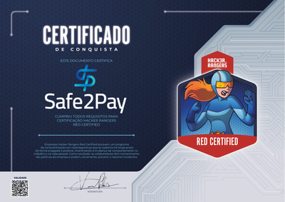 SAFE2PAY - Hacker Rangers Red Certified