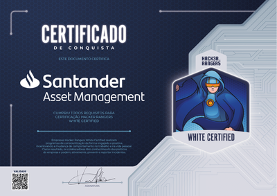 Santander Asset Management - Hacker Rangers White Certified
