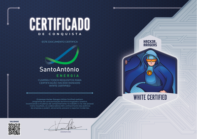 Santo Antonio Energia - Hacker Rangers White Certified