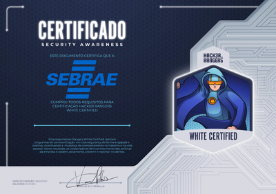 SEBRAE - Hacker Rangers White Certified