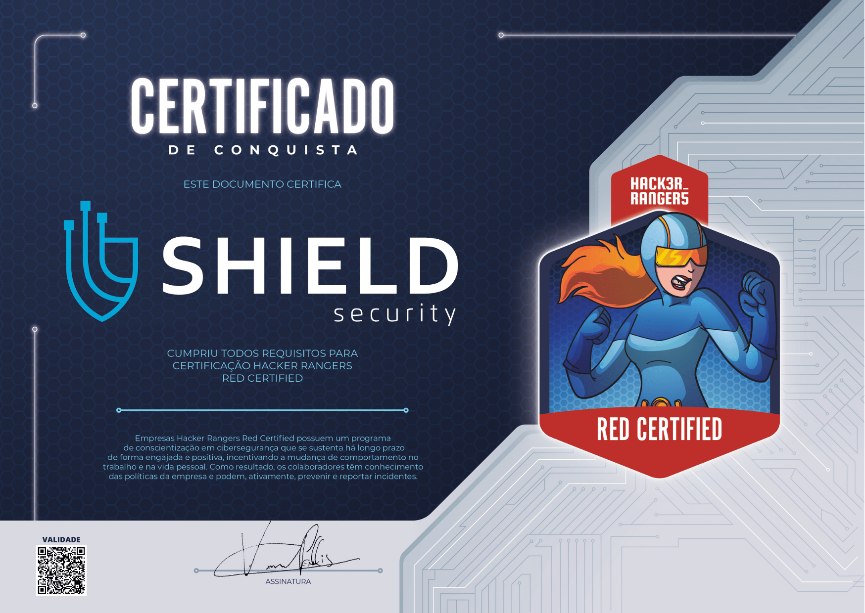 Shield - Hacker Rangers Red Certified