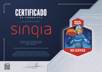 Sinqia - Hacker Rangers Red Certified
