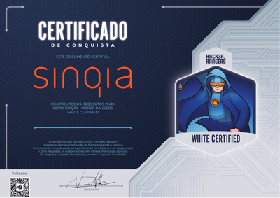 Sinqia - Hacker Rangers White Certified
