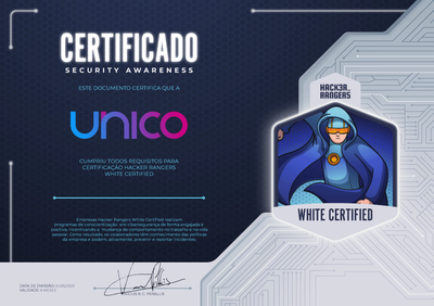 UNICO - Hacker Rangers White Certified