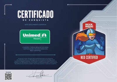 Unimed Maceió - Hacker Rangers Red Certified