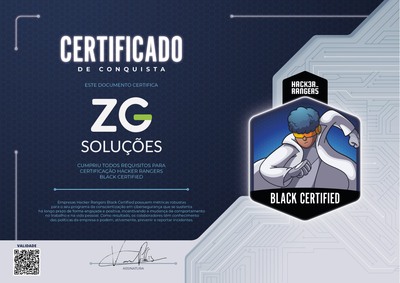 ZG Soluções - Hacker Rangers Black Certified
